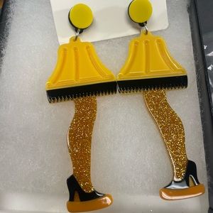 Christmas Fragile Lamp  Post Stud Earrings A Christmas Story New